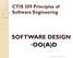 CTIS 359 Principles of Software Engineering SOFTWARE DESIGN OO(A)D