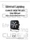 CUBE3 RGB TRI LED User Manual (Battery Powered DMX LED Fixture)
