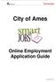 City of Ames Online Employment Application Guide