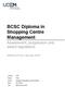 BCSC Diploma in Shopping Centre Management