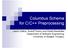 Columbus Schema for C/C++ Preprocessing