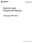 Scanner Logic Programmer Manual