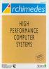 HIGH PERFORMANCE COMPUTER SYSTEMS