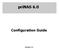 prinas 6.0 Configuration Guide Revision 1.0