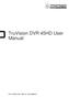 TruVision DVR 45HD User Manual