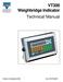 VT300 Weighbridge Indicator Technical Manual