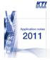 Application notes 2011