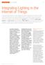 Integrating Lighting in the Internet of Things