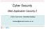 Cyber Security. Web Application Security 2. Adrian Dabrowski, Christian Kudera