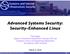 Advanced Systems Security: Security-Enhanced Linux