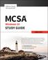 MCSA Windows 10. Study Guide Exam