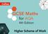 GCSE Maths for AQA. 4th Edition. Higher Scheme of Work