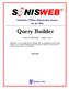 Query Builder. Scholastic ONline Information System for the Web. Systems, Inc RJM Systems all rights reserved