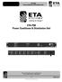 ETA-PD8 Power Conditioner & Distribution Unit
