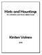 Hints and Hauntings. for contrabass and stereo digital sound. Kirsten Volness