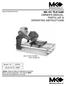 MK-101 TILE SAW OWNER'S MANUAL, PARTS LIST & OPERATING INSTRUCTIONS