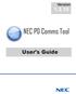 Version NEC PD Comms Tool. User s Guide