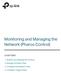 Monitoring and Managing the Network (Pharos Control)