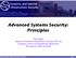 Advanced Systems Security: Principles