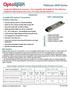 Platinum OEM Series. Datasheet Tunable XFP Optical Transceiver Product Features PXFT-10GXXXK040. Applications