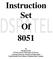 Instruction Set Of 8051