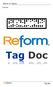 Reform To Tag Doc 7/21/2016. Tag Doc