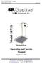 Model SR755i Wheelchair Scale Operating and Service Manual - S/N Part No. MAN755i_ Page 1 of 18. Model SR755i.