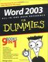 Word DUMmIES. by Doug Lowe FOR ALL-IN-ONE DESK REFERENCE