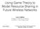 Using Game Theory to Model Resource Sharing in Future Wireless Networks