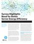 Survey Highlights Need for Better Server Energy Efficiency