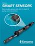 SMART SENSORS. Water quality sensors with built in digital & analog microtransmitters