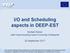 I/O and Scheduling aspects in DEEP-EST