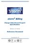 storm Billing Charge Data Record Export Specification Reference Document Version Document Revision: 1.05