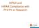 HIPAA and HIPAA Compliance with PHI/PII in Research