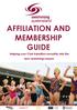 AFFILIATION AND MEMBERSHIP GUIDE. Helping your Club transition smoothly into the new swimming season.