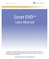 Saver EVO TM User Manual