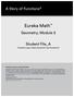 Eureka Math. Geometry, Module 5. Student File_A. Contains copy-ready classwork and homework