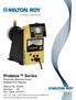 Proteus Series Electronic Metering Pump Modbus RTU Manual Manual No: Revision : 02 Rev. Date: 03/2017