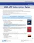 2017 ATS Subscription Rates