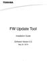 FW Update Tool. Installation Guide. Software Version 2.2