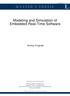 MASTER'S THESIS. Modeling and Simulation of Embedded Real-Time Software
