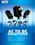 AC TO DC ADAPTERS
