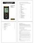 INSTRUCTION MANUAL DTL84 DATA LOGGER THERMOMETER ALWAYS READ THESE INSTRUCTIONS BEFORE PROCEEDING CONTENTS. Safety Information
