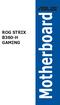 ROG STRIX B360-H GAMING. Motherboard