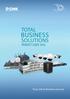 TOTAL BUSINESS SOLUTIONS PRODUCT GUIDE Your Link to Business Success