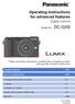DC-GX9. Operating Instructions for advanced features. Digital Camera. Model No.