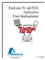 UniLinc PC and PDA Application User Instructions