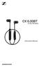 CX 6.00BT. In-Ear Wireless. Instruction Manual