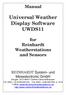 Universal Weather Display Software UWDS11