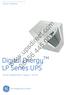 GE Consumer & Industrial Power Protection.   Digital Energy LP Series UPS. Uninterruptible Power Supply 3-30 kva